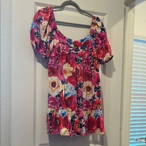 Floral Puff Sleeve Top